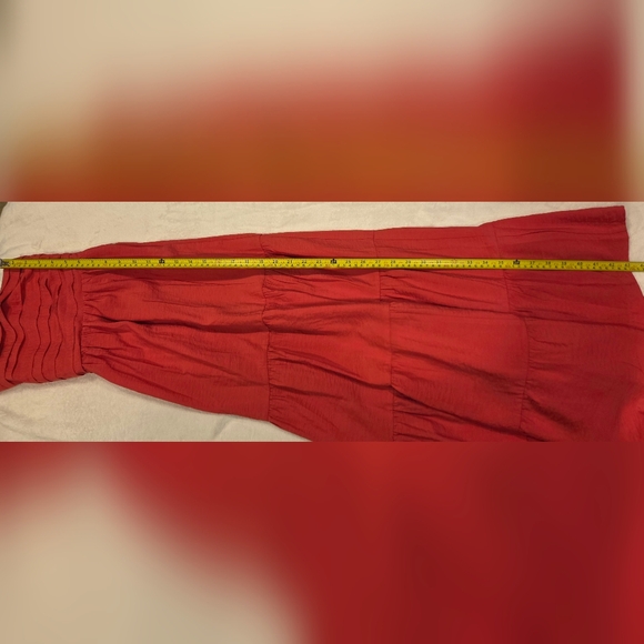 Abercrombie And Fitch Strapless Coral Maxi Dressber, Size XLP - Picture 11 of 15